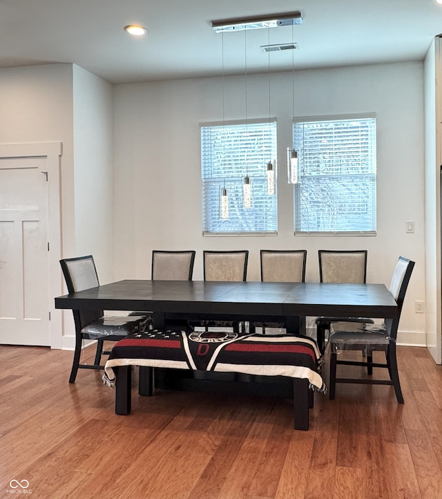 1818 N Cornell Ave, Indianapolis, IN 46202 - dining space featuring wood finished floors, recessed lighting, and baseboards