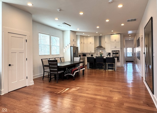 1818 N Cornell Ave, Indianapolis, IN 46202 - dining room featuring hardwood / wood-style floors, baseboards, and recessed lighting