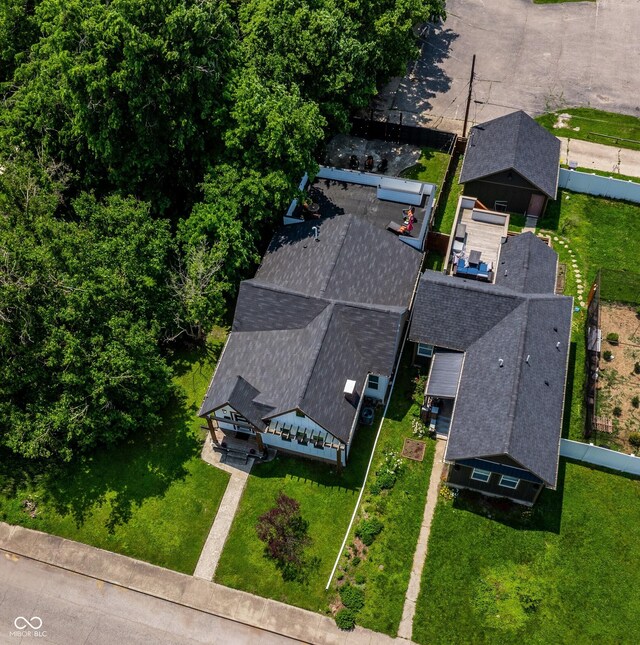 1818 N Cornell Ave, Indianapolis, IN 46202 - aerial view of property and surrounding area