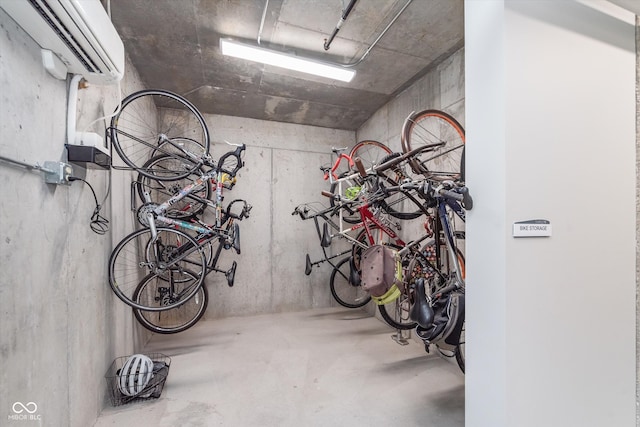 garage featuring bike storage