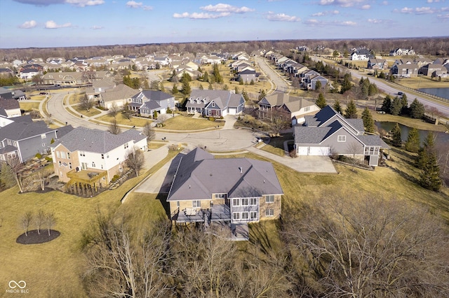 birds eye view of property featuring a residential view