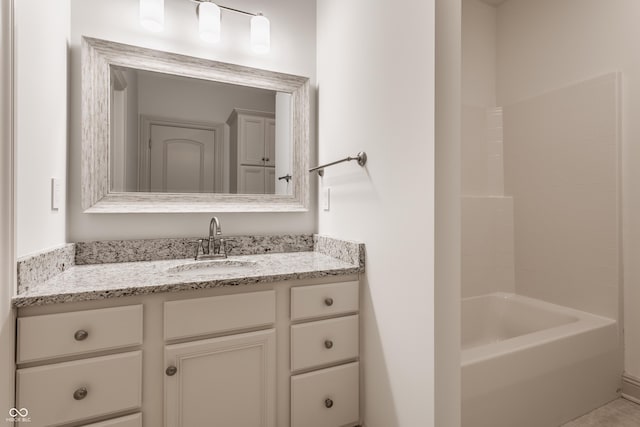 full bathroom featuring vanity