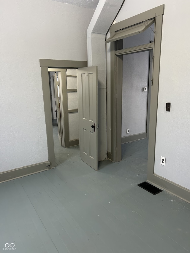 hallway with baseboards