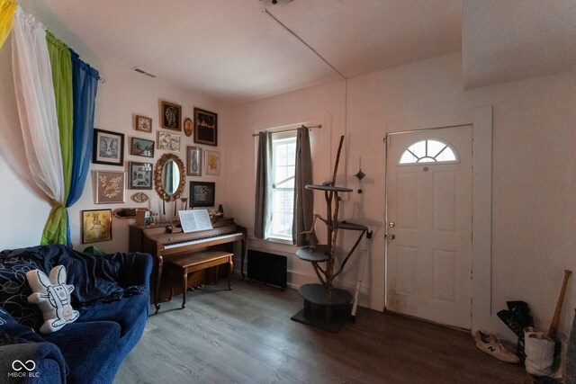 238-240 N Beville Ave, Indianapolis, IN 46201 - entryway featuring visible vents and wood finished floors