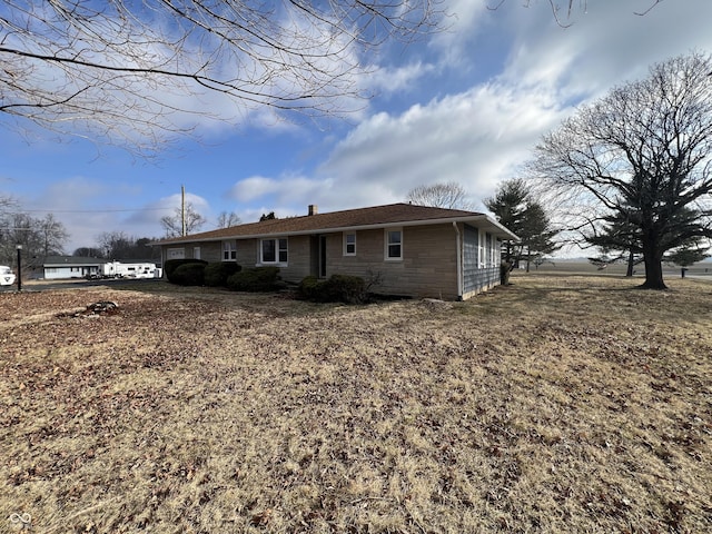 662 S County Road 150 W, Greensburg, IN 47240 - rear view of property featuring a chimney