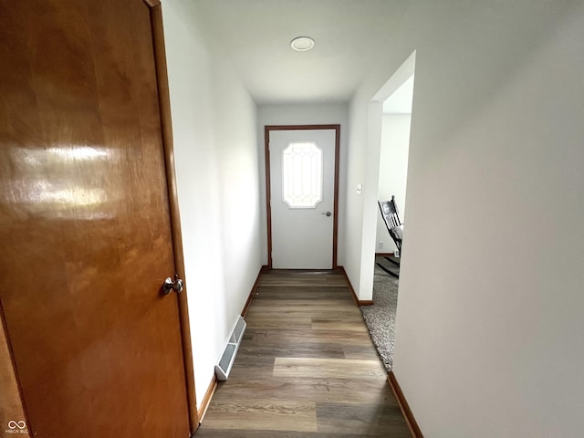 662 S County Road 150 W, Greensburg, IN 47240 - doorway featuring baseboards and wood finished floors