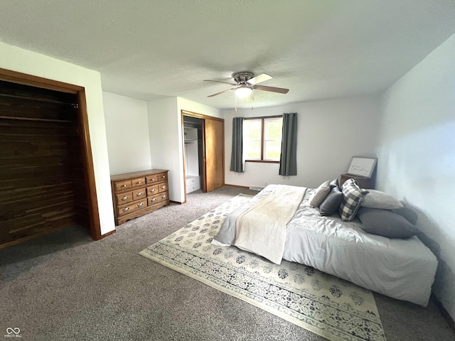 662 S County Road 150 W, Greensburg, IN 47240 - carpeted bedroom with a closet and a ceiling fan