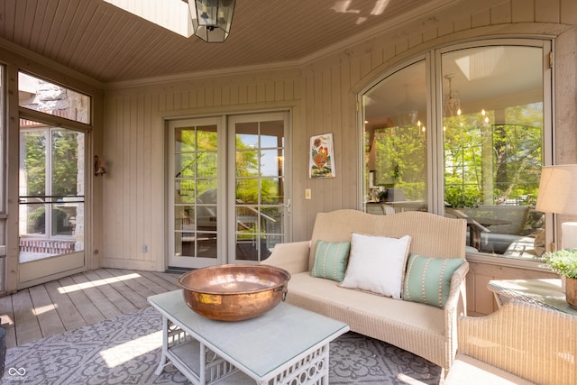 6560 Dawson Lake Dr, Indianapolis, IN 46220 - sunroom / solarium with plenty of natural light and outdoor lounge area