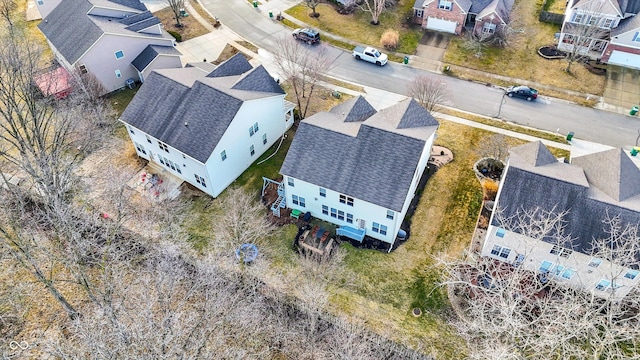 bird's eye view featuring a residential view