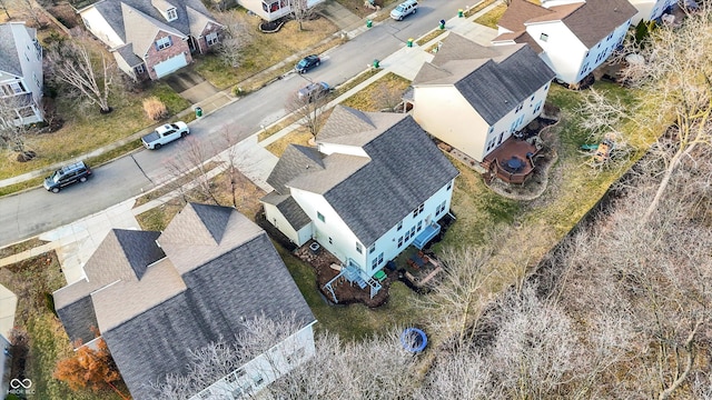 birds eye view of property featuring a residential view