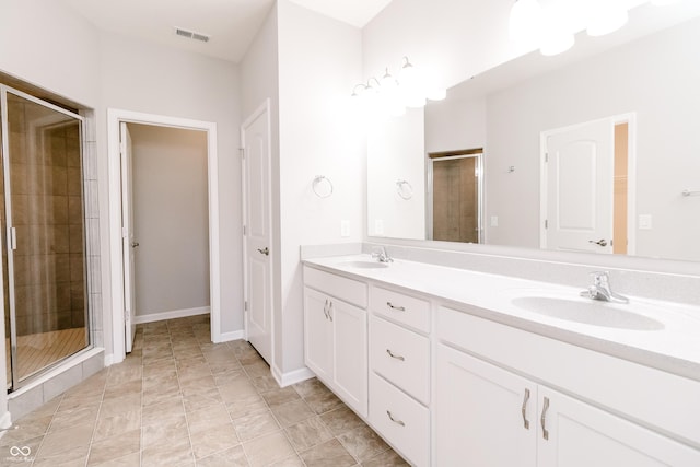 6117 Arctic Cir, Indianapolis, IN 46237 - full bath featuring a stall shower and double vanity