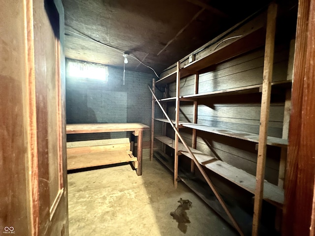 view of storage room