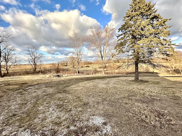 view of yard featuring a rural view