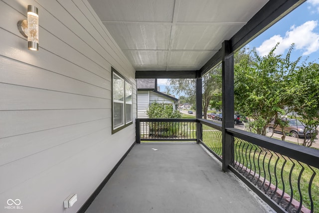 balcony with a porch