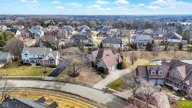 drone / aerial view featuring a residential view