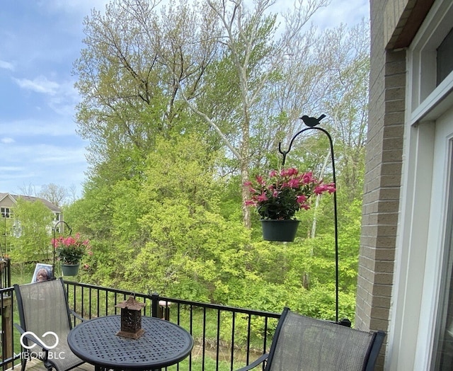 view of balcony