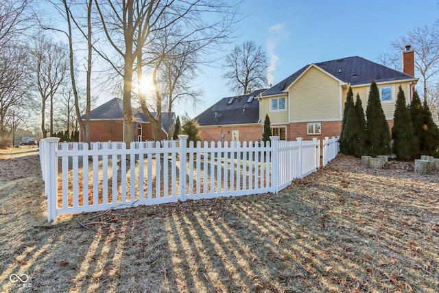 exterior space featuring fence