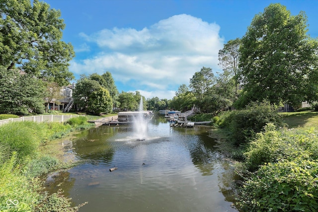 view of water feature