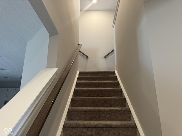 stairs with baseboards