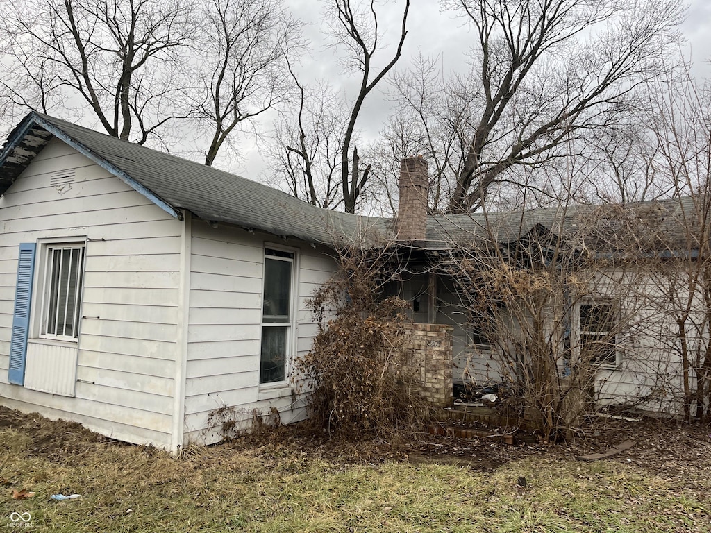 view of rear view of property