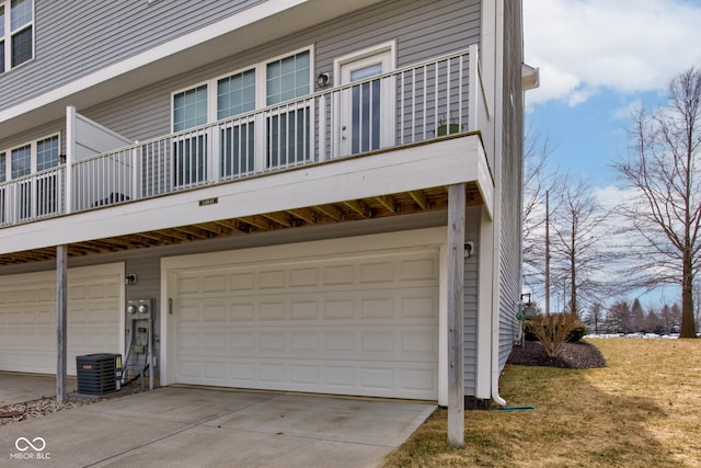 exterior space featuring central AC unit