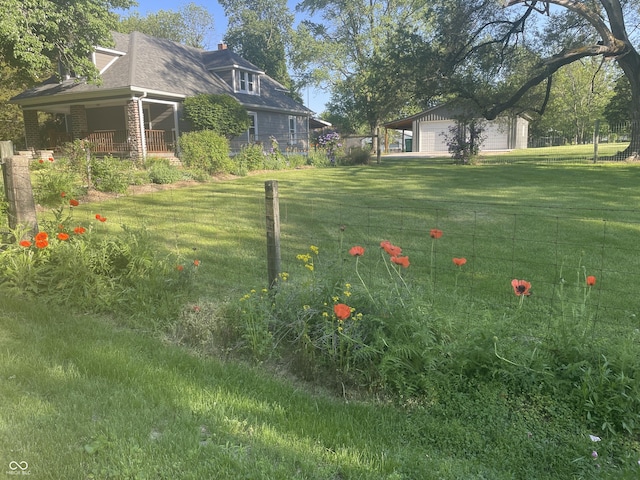 5533 Wilson Way, Jamestown, IN 46147 - view of yard featuring covered porch