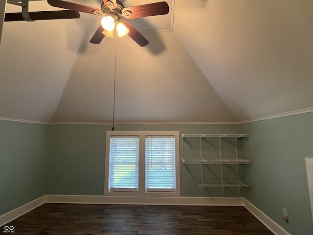 5533 Wilson Way, Jamestown, IN 46147 - detailed view of wood finished floors, a ceiling fan, baseboards, and ornamental molding
