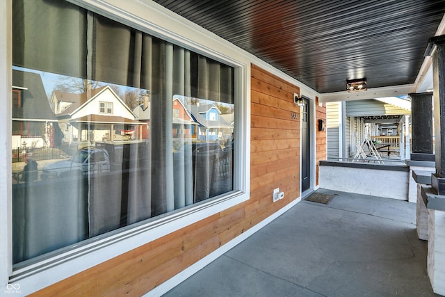 balcony featuring a sunroom