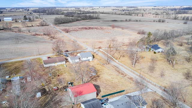 drone / aerial view featuring a rural view