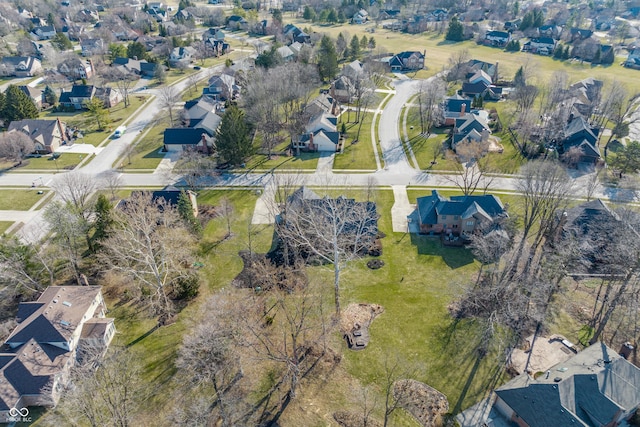 drone / aerial view featuring a residential view