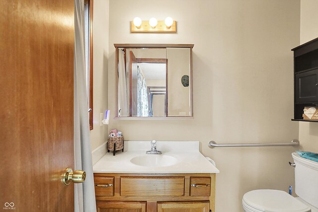 211 Deborah Ln, Whiteland, IN 46184 - bathroom featuring toilet and vanity
