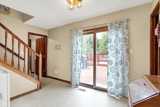 211 Deborah Ln, Whiteland, IN 46184 - entryway featuring stairway and baseboards