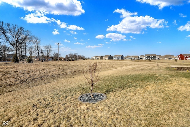 view of yard with a residential view