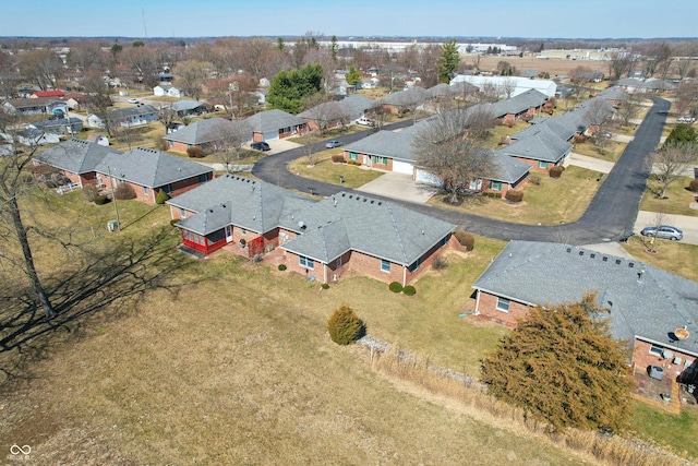 birds eye view of property featuring a residential view