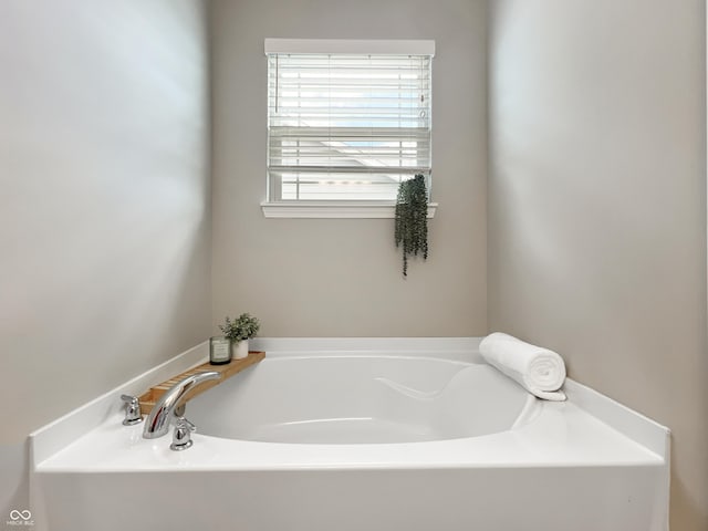 bathroom with a bath