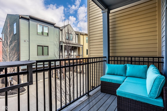 balcony with outdoor lounge area