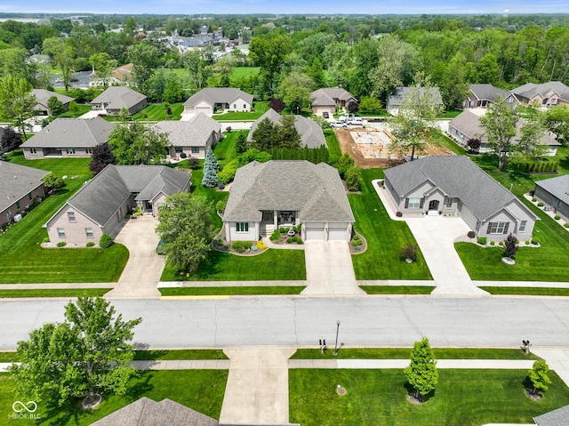 286 S Woodridge Dr, Pittsboro, IN 46167 - aerial perspective of suburban area