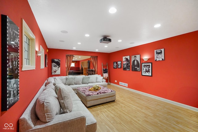 286 S Woodridge Dr, Pittsboro, IN 46167 - living area with recessed lighting, wood finished floors, and baseboards