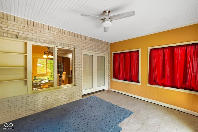 286 S Woodridge Dr, Pittsboro, IN 46167 - unfurnished sunroom with a chandelier