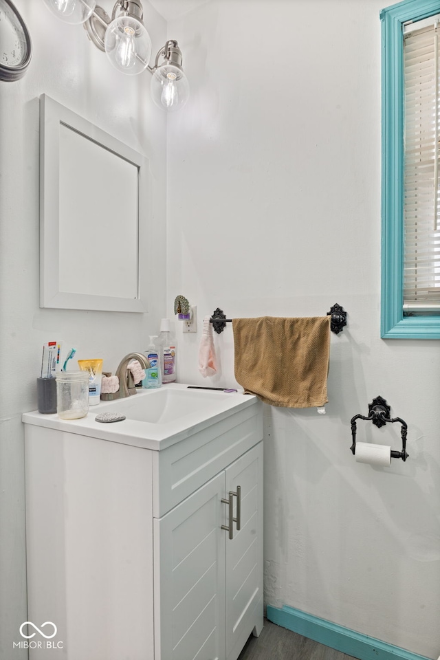 bathroom featuring vanity