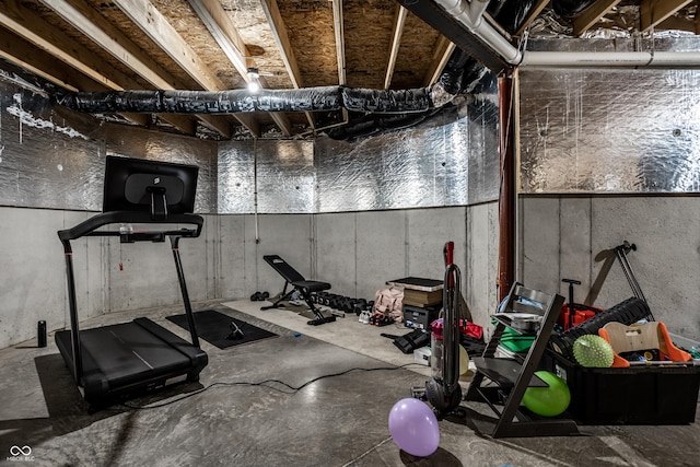 view of exercise room