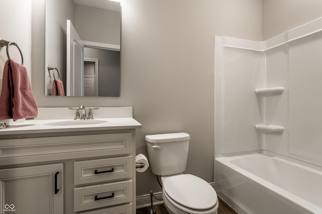 804 Whispering Oaks Dr, Carmel, IN 46032 - full bathroom featuring toilet, vanity, and shower / tub combination