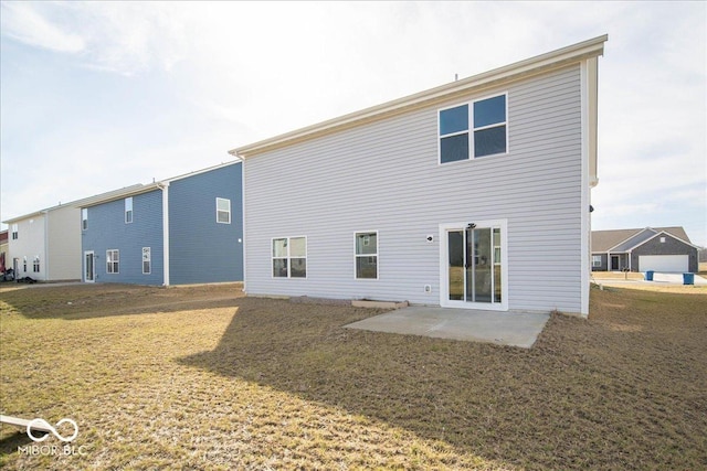 10202 Meadow Path Ln, Indianapolis, IN 46239 - back of house featuring a patio and a lawn