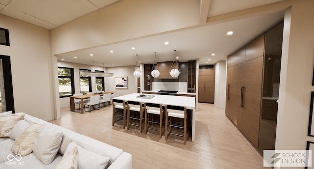 4094 Chapel Hill Ct, Bargersville, IN 46106 - dining room with light wood-style floors and recessed lighting