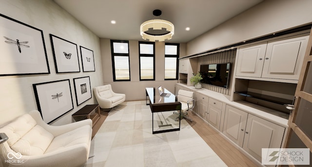 4094 Chapel Hill Ct, Bargersville, IN 46106 - living room featuring recessed lighting and light wood-style floors