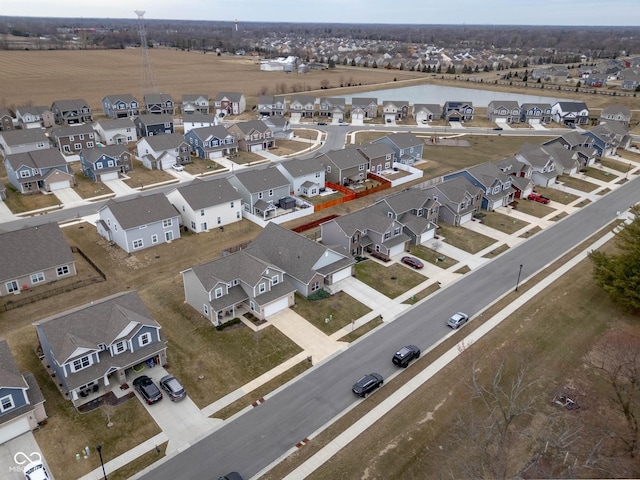 drone / aerial view featuring a residential view