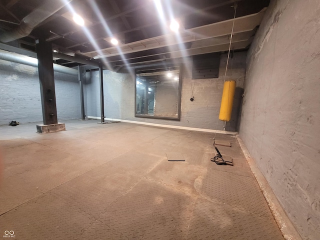 608 E Main St, Crawfordsville, IN 47933 - view of unfinished below grade area
