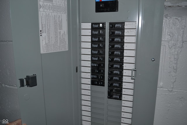 utility room featuring electric panel