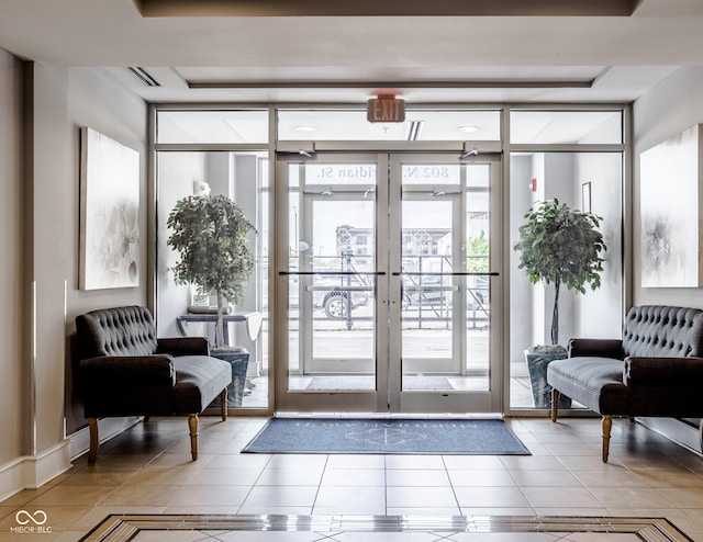 view of community lobby