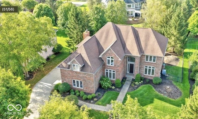aerial view of property and surrounding area